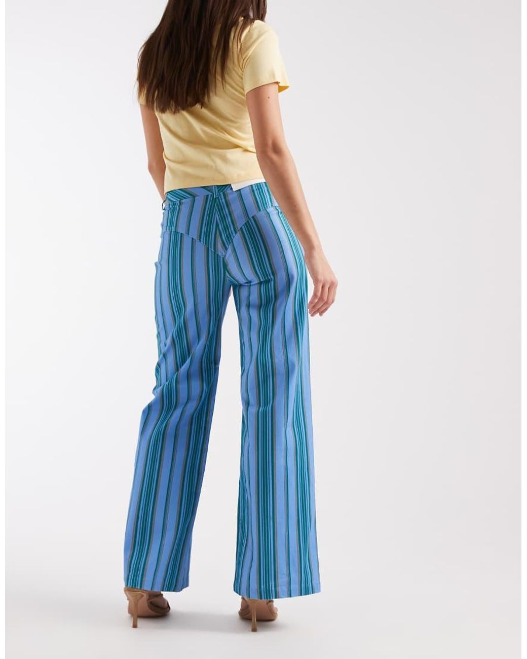 laagam Blue Leroy Low Rise Trousers