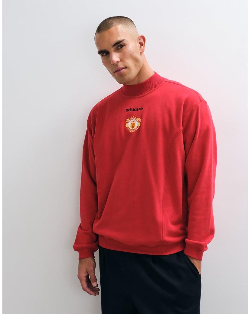Adidas Originals Red Adidas Football Manchester United 26/27 Eqt Sweatshirt for men