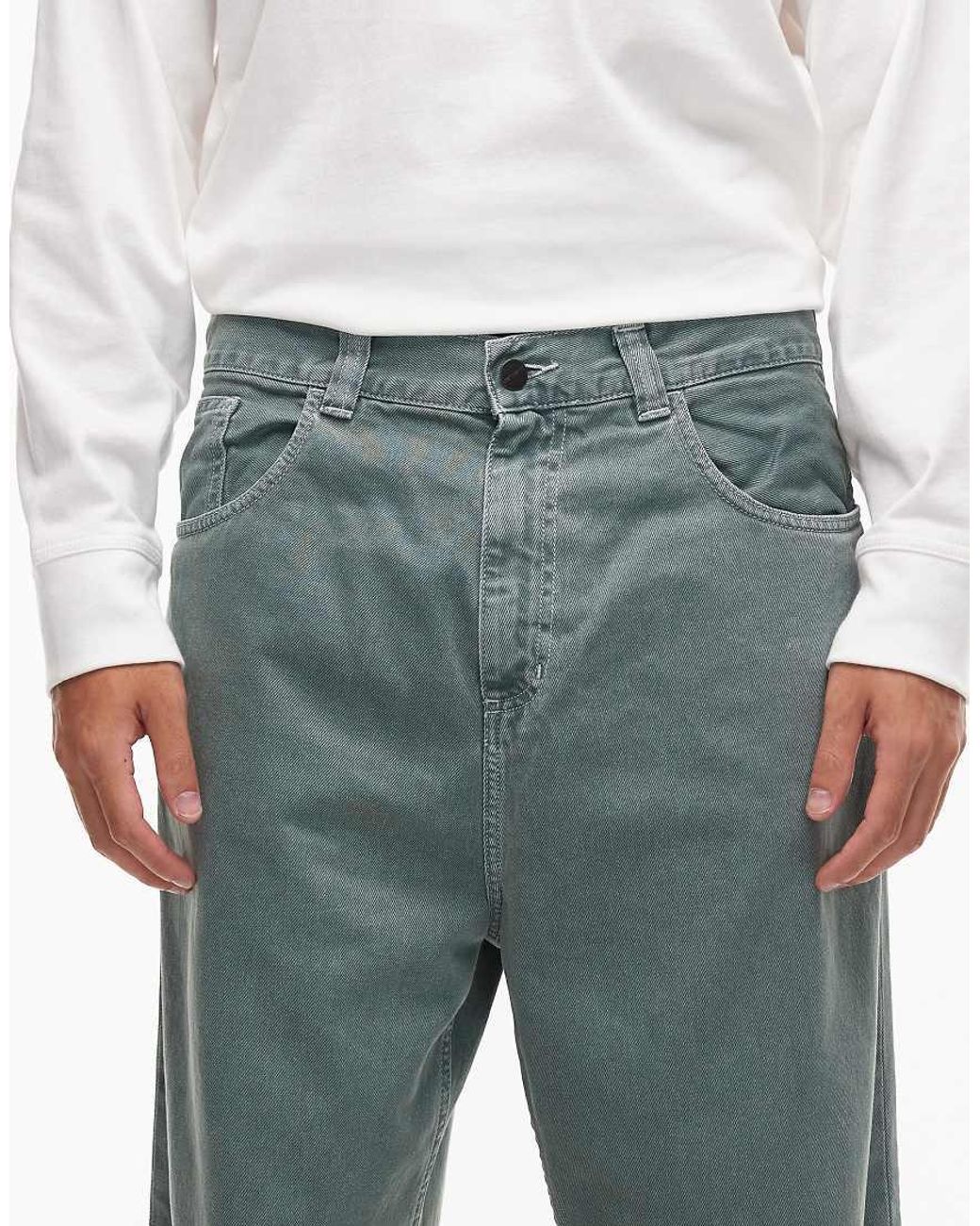 Carhartt Blue Brandon baggy Trousers for men