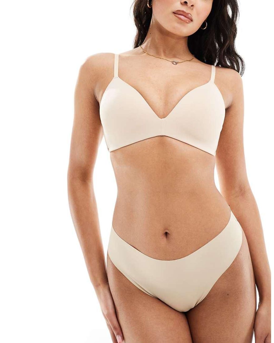 Cotton On Natural Ultimate Comfort Wire Free T-Shirt Bra