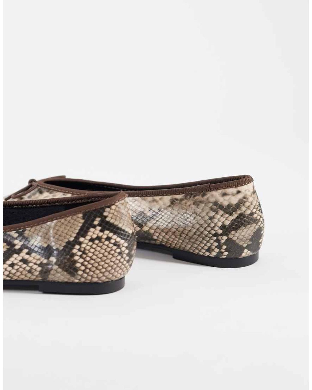 ASOS Multicolor Lola Soft Bow Detail Ballet Flats