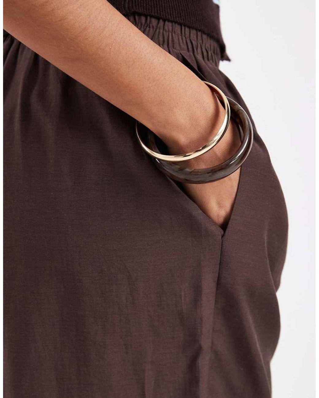 ASOS Brown Sheer Boxer Waistband Bermuda Short
