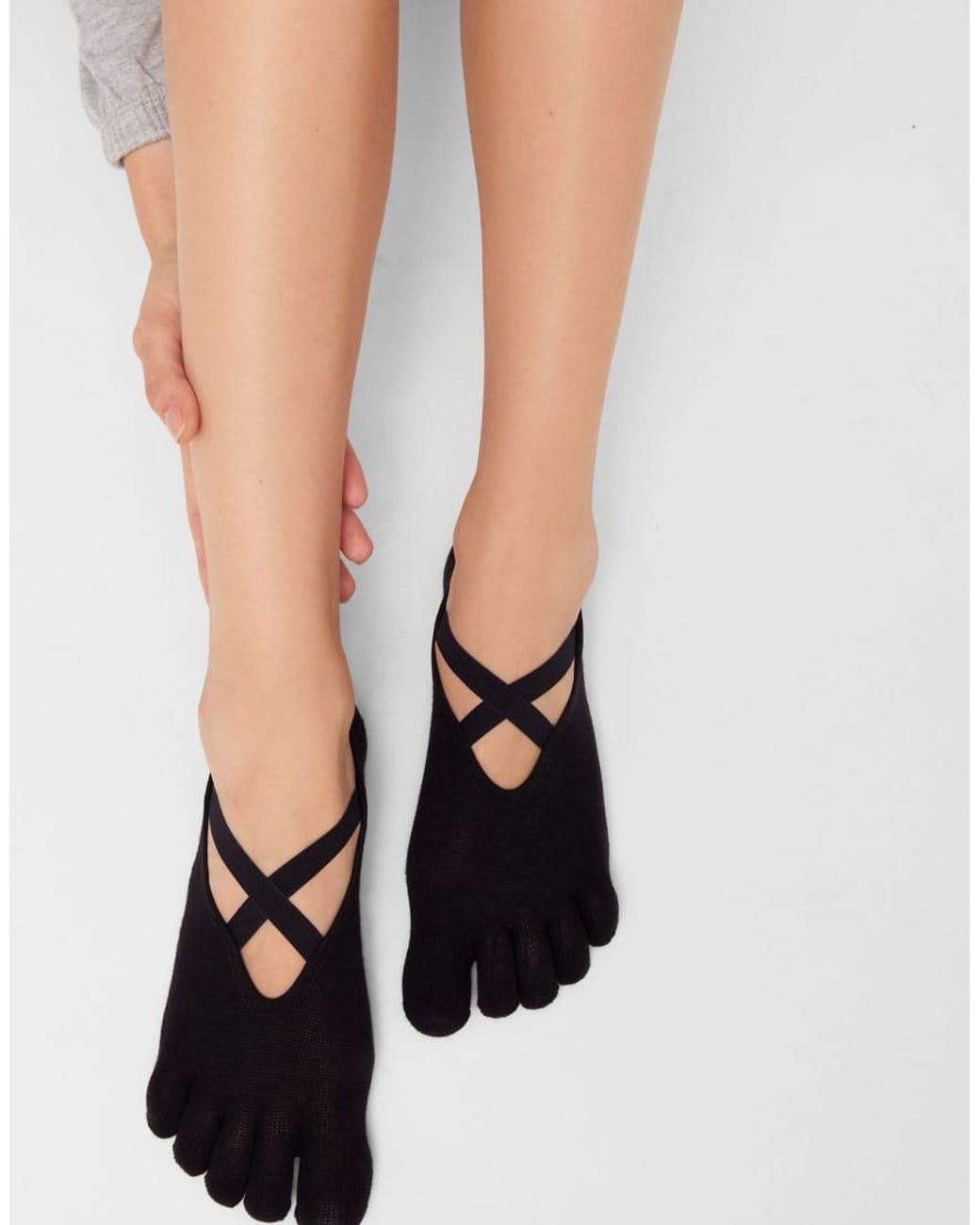 Calzedonia Black Barefoot Non-Slip Pilates Socks