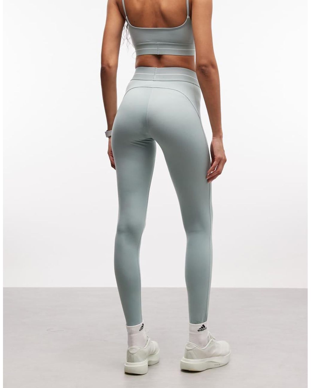 Adidas Originals Green Adidas Training Hyperglam Full Length Leggings