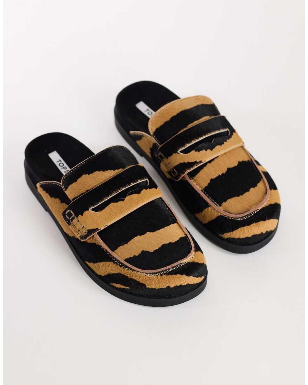TOPSHOP Brown Addie Loafer Mule
