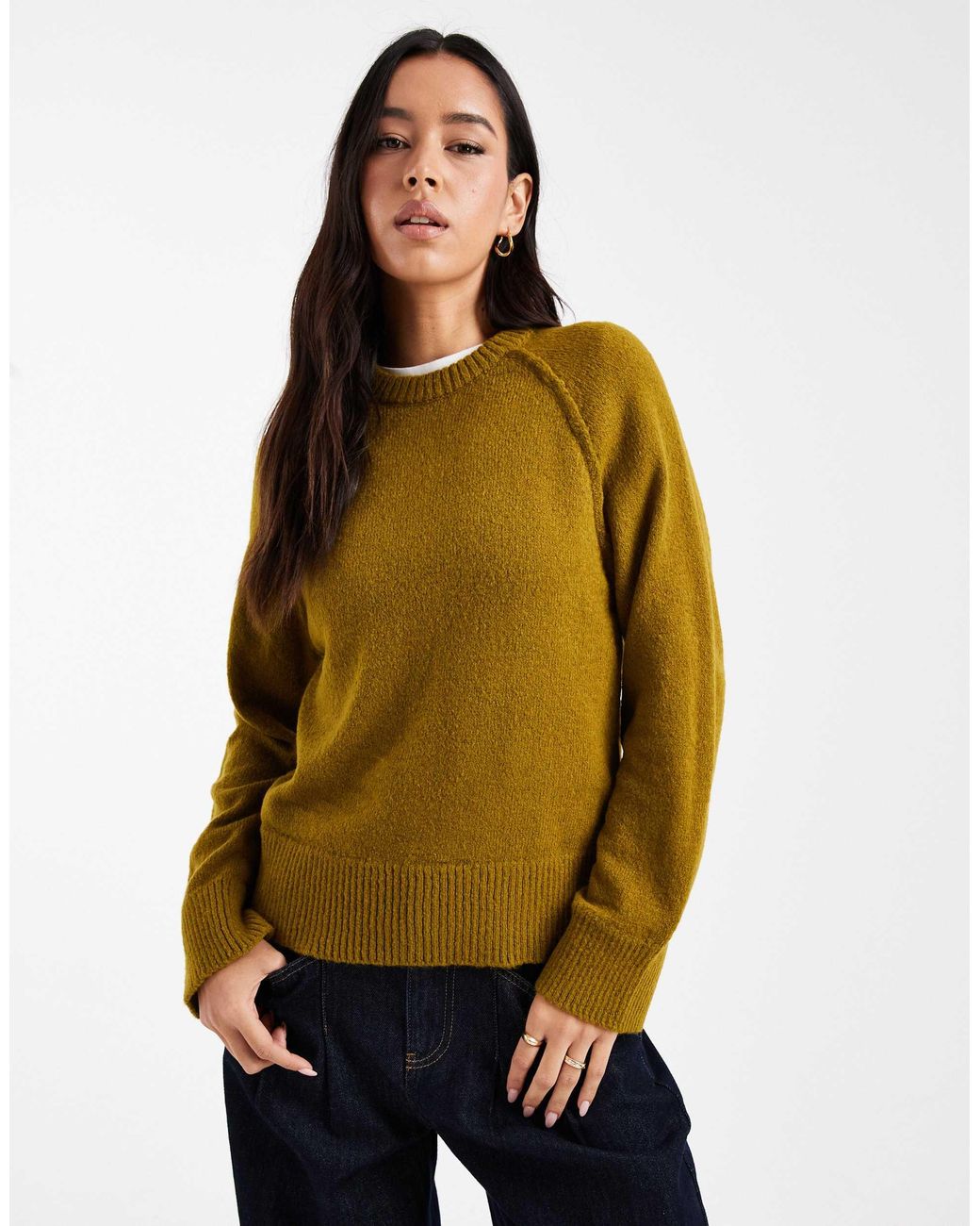 Pull ras ASOS en coloris Green