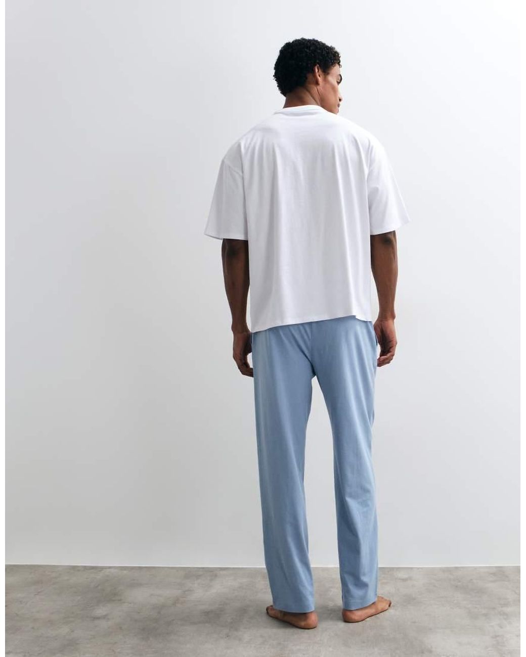 ASOS White Pyjama Set With Apres Ski Graphic for men