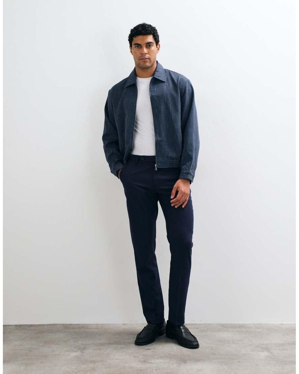 ASOS Blue Slim Suit Pant for men