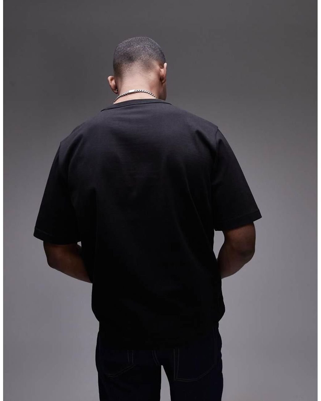 ARKET Blue Heavyweight Jersey Oversized T-Shirt for men