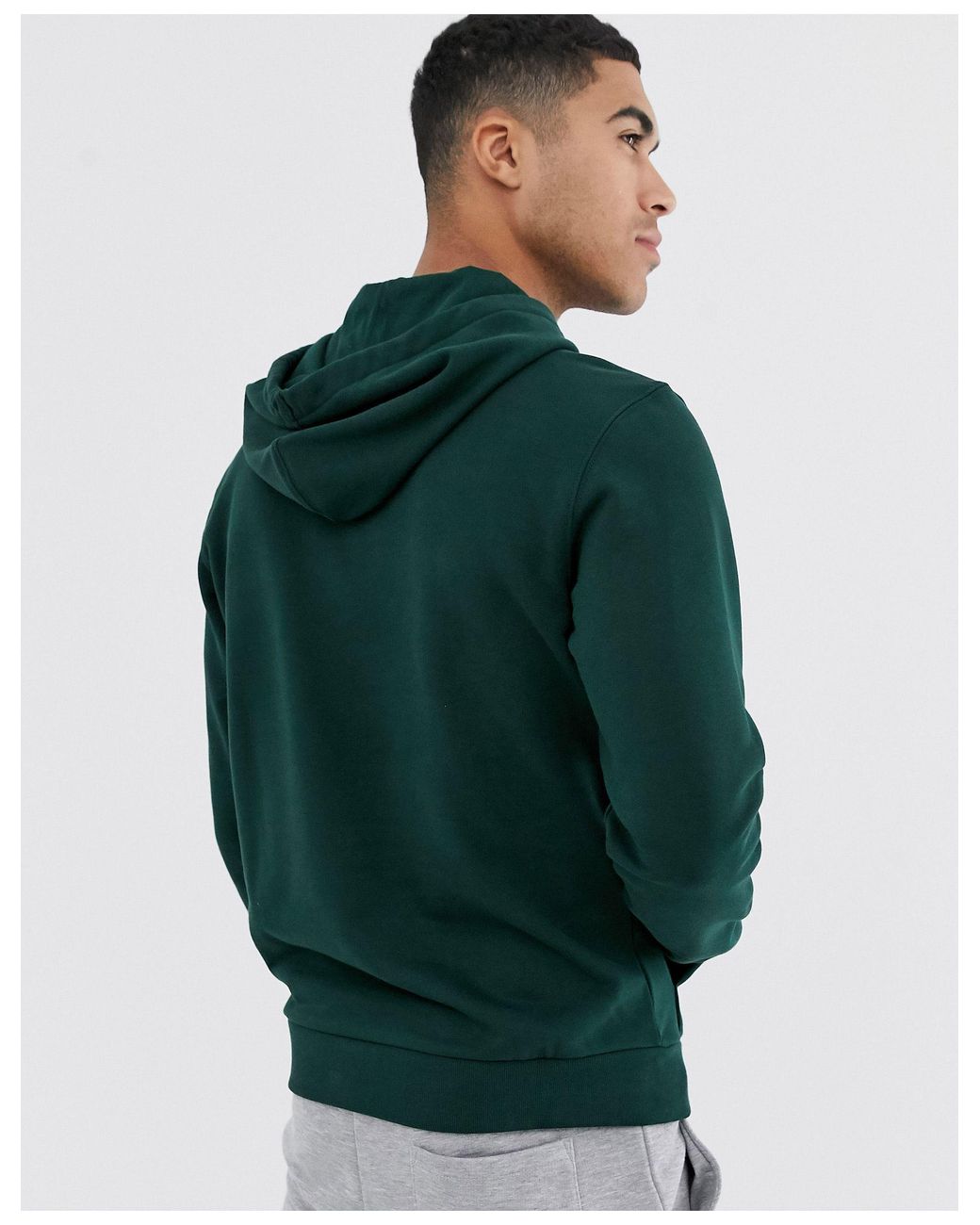 Lacoste Large Croc Embroidered Logo Hoodie in Green for Men | Lyst