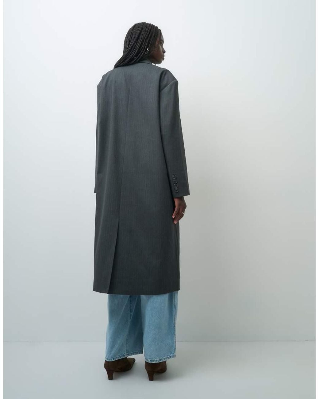 Aware White Longline Blazer Coat