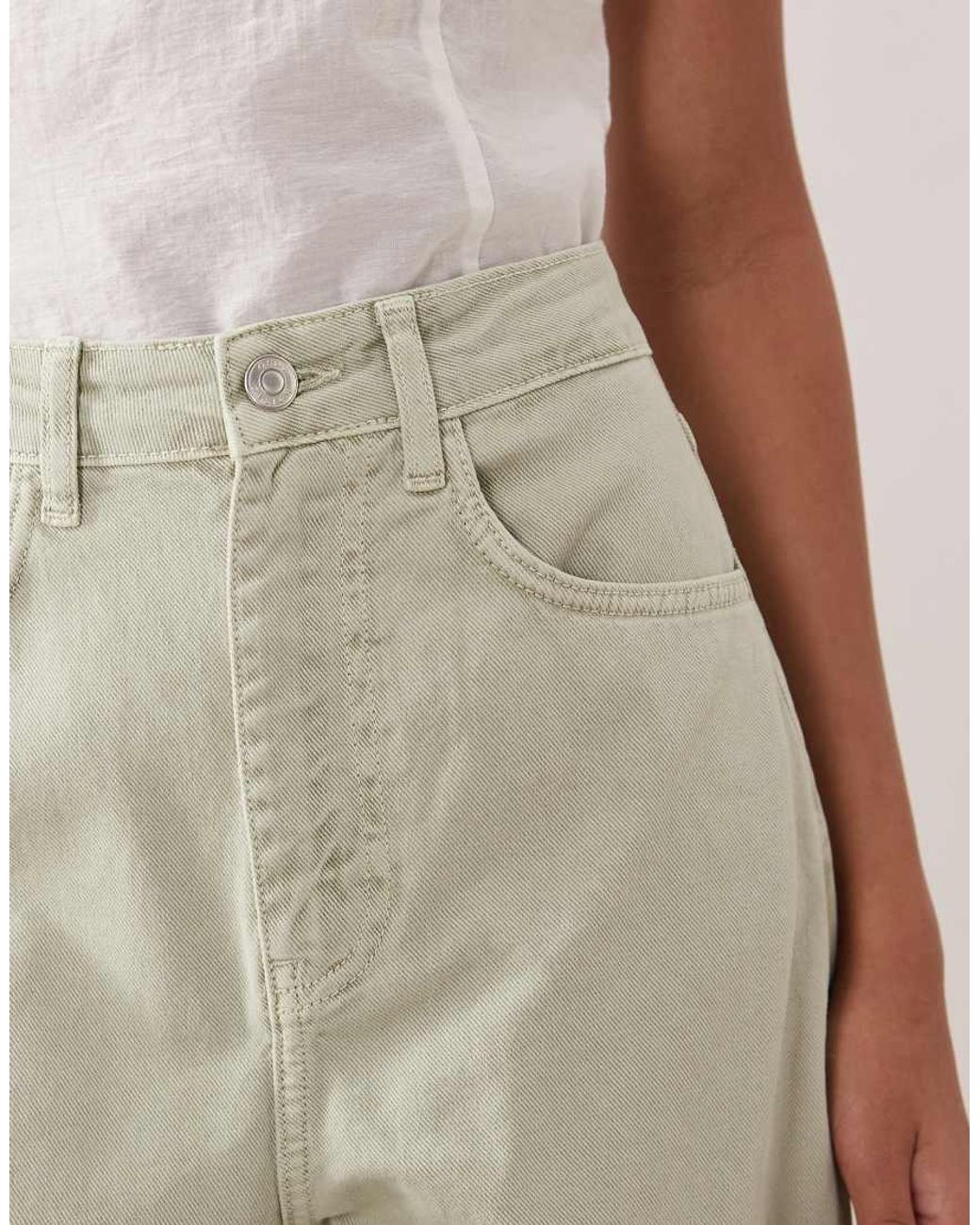 ASOS Natural Slim Barrel Jean