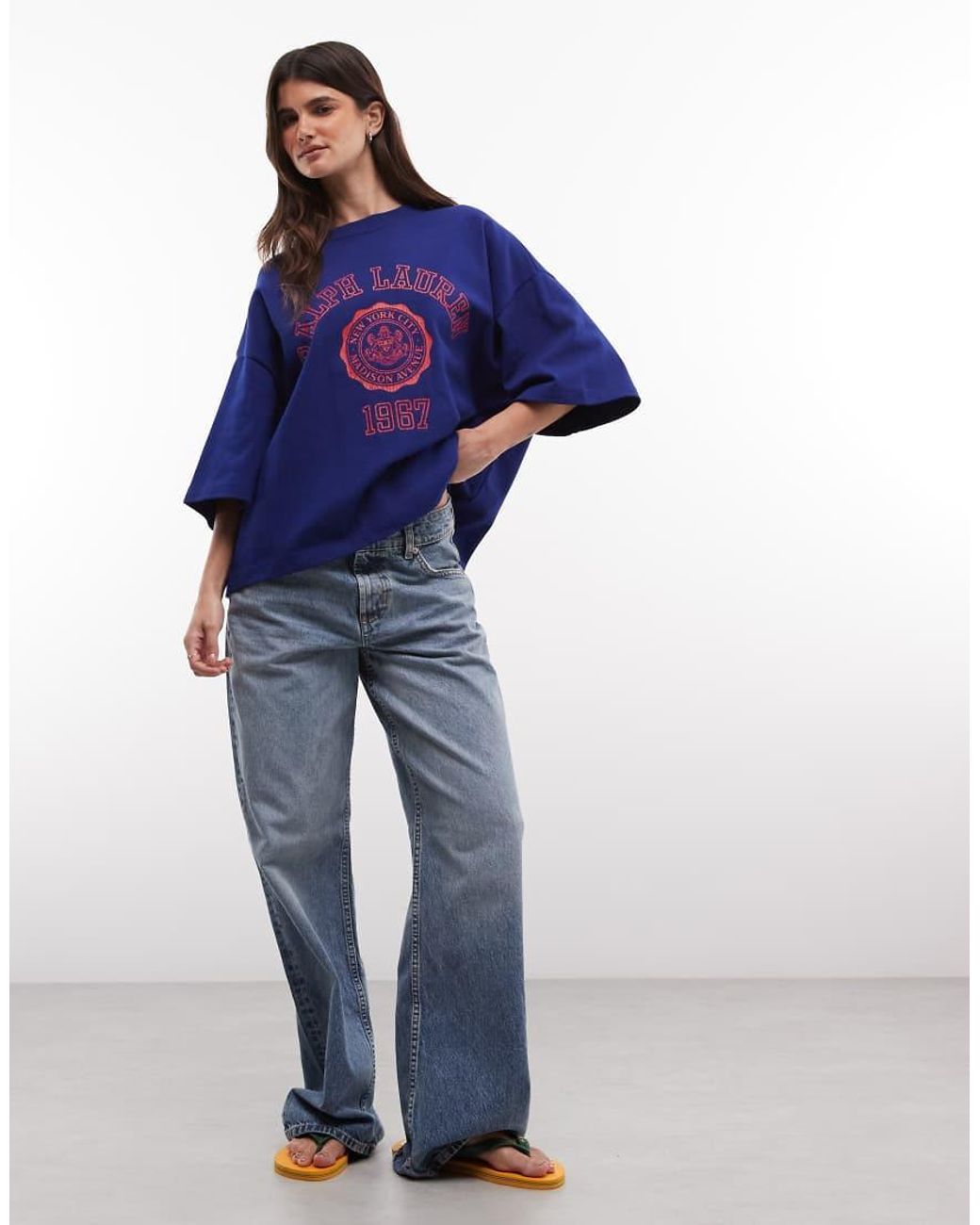 Polo Ralph Lauren Blue Varsity Crest T-shirt