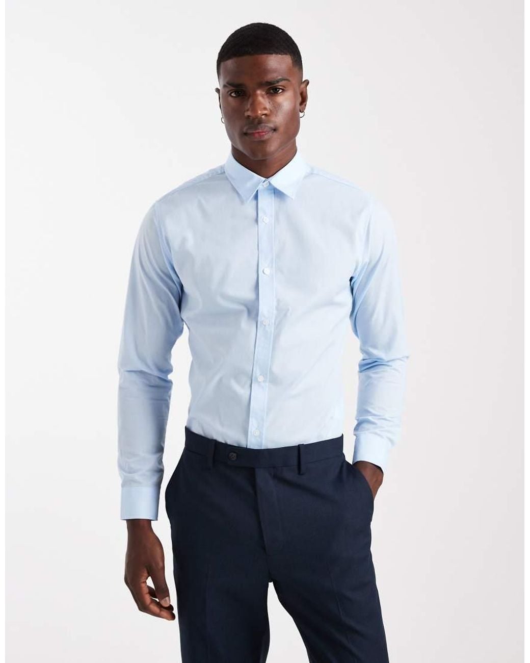 JJ Rebel Blue Smart Shirt for men