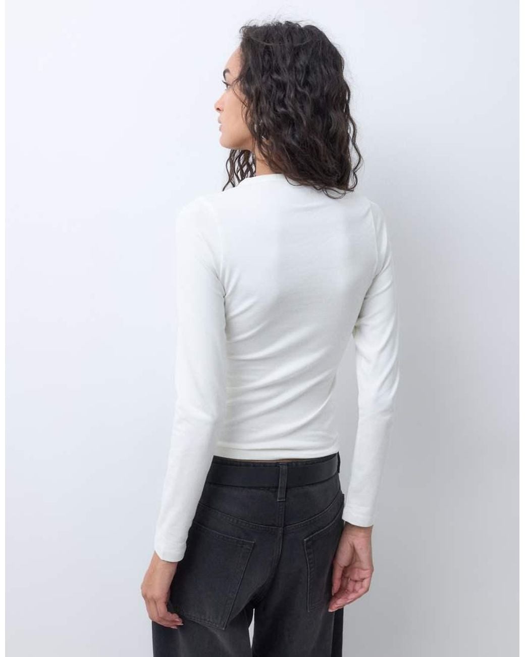 Dickies Gray Henley Long Sleeve T-shirt