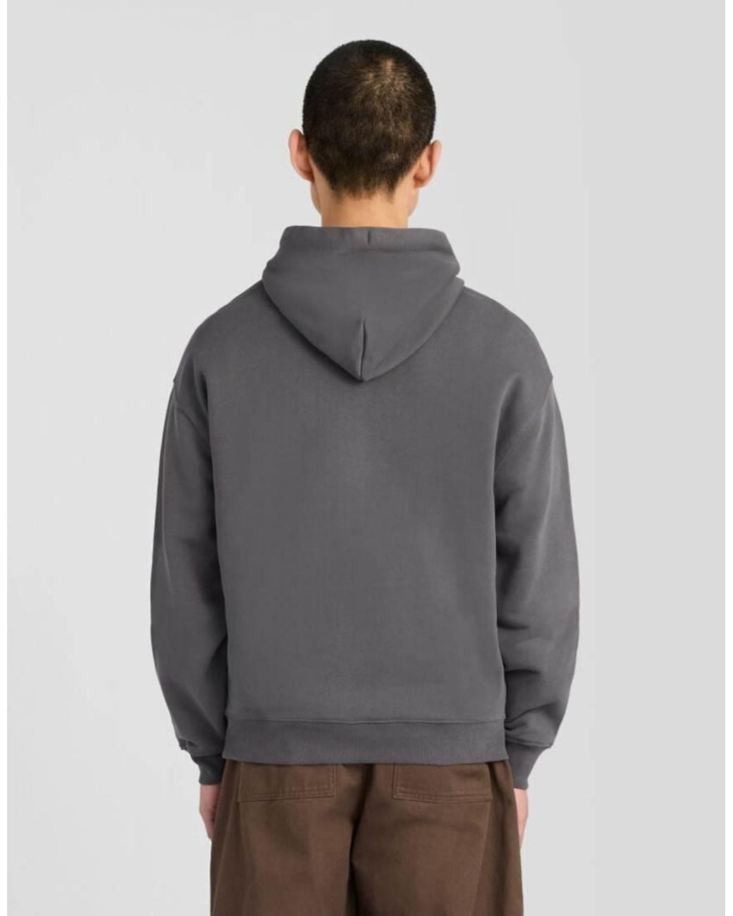 Lyle & Scott Gray Mid Layers Heavyweight Loopback Pullover Hoodie for men