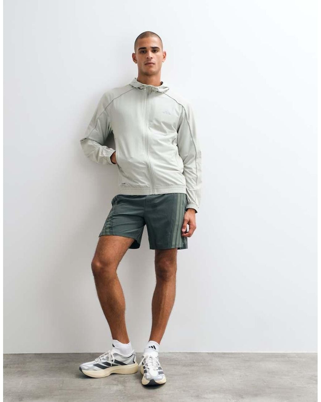 Adidas Originals Gray Adidas Training Tech Lightweight Jacket for men