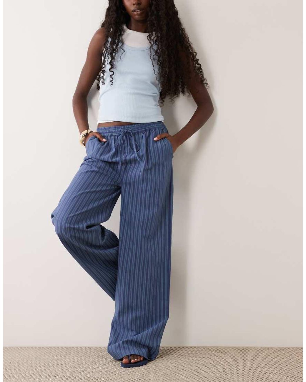 Wednesday's Girl Blue Wide Leg Pants