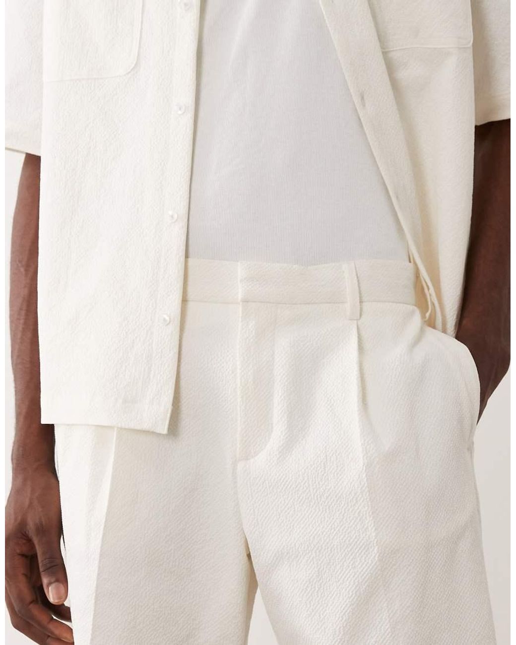 ASOS Natural Dressy Regular Shorts for men