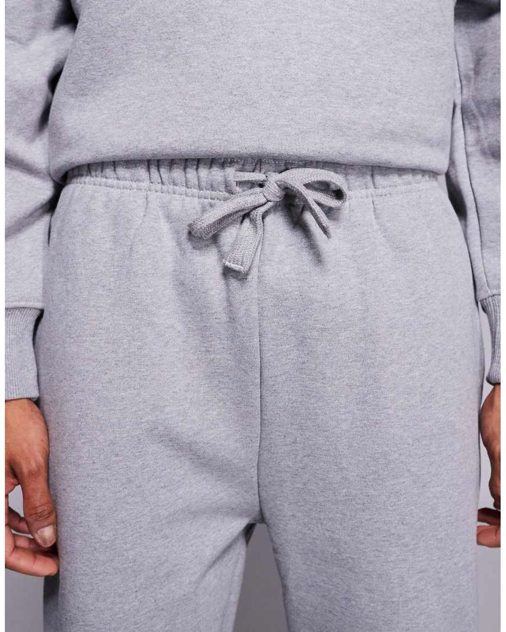 ASOS Blue Premium Heavyweight 400gsm Tapered joggers for men