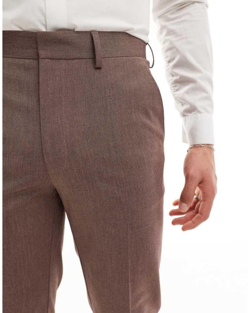ASOS White Slim Suit Pants for men