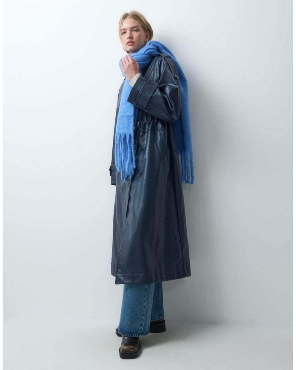 Threadbare Oversized Sjaal in het Blue