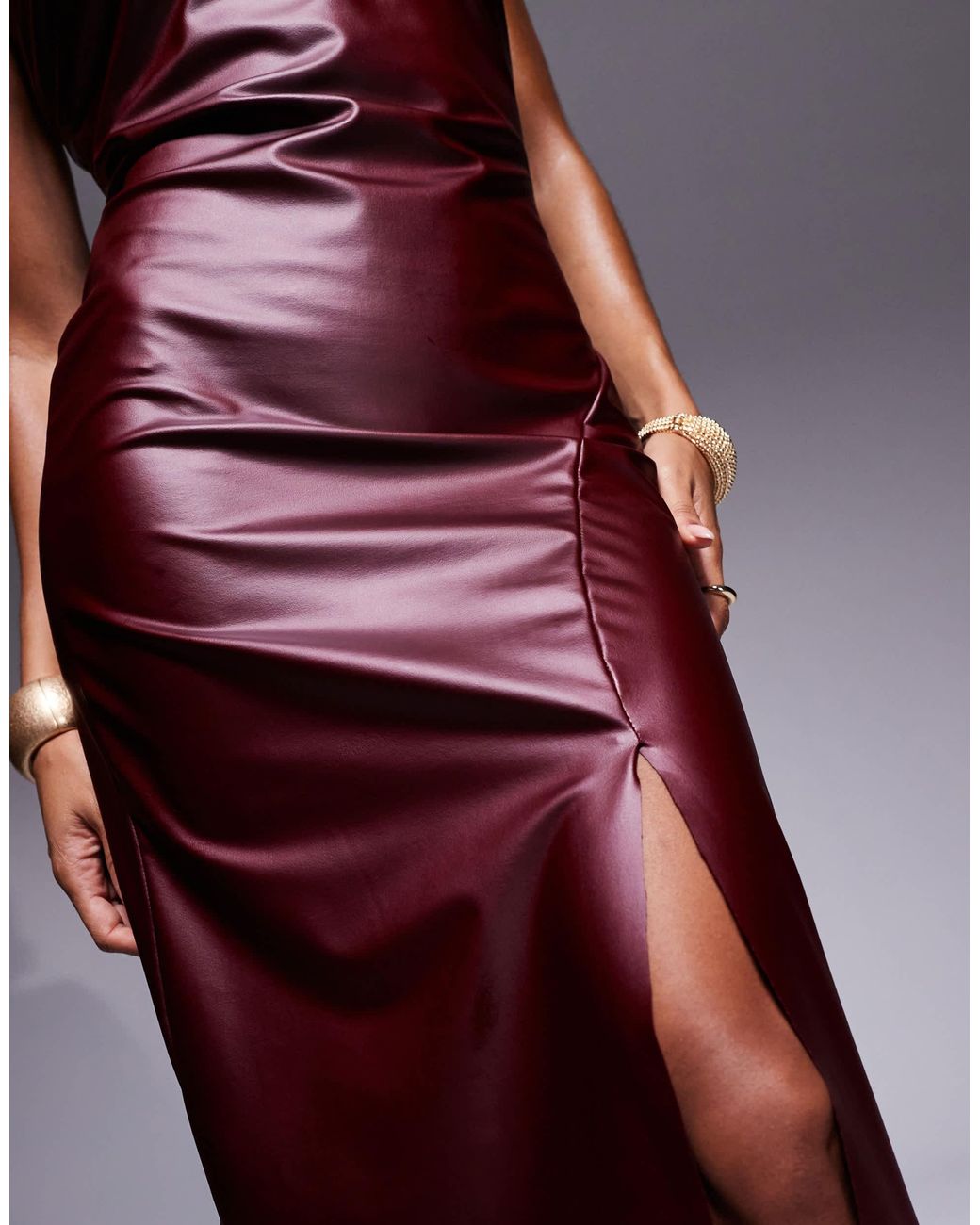 Asos robe cuir hotsell