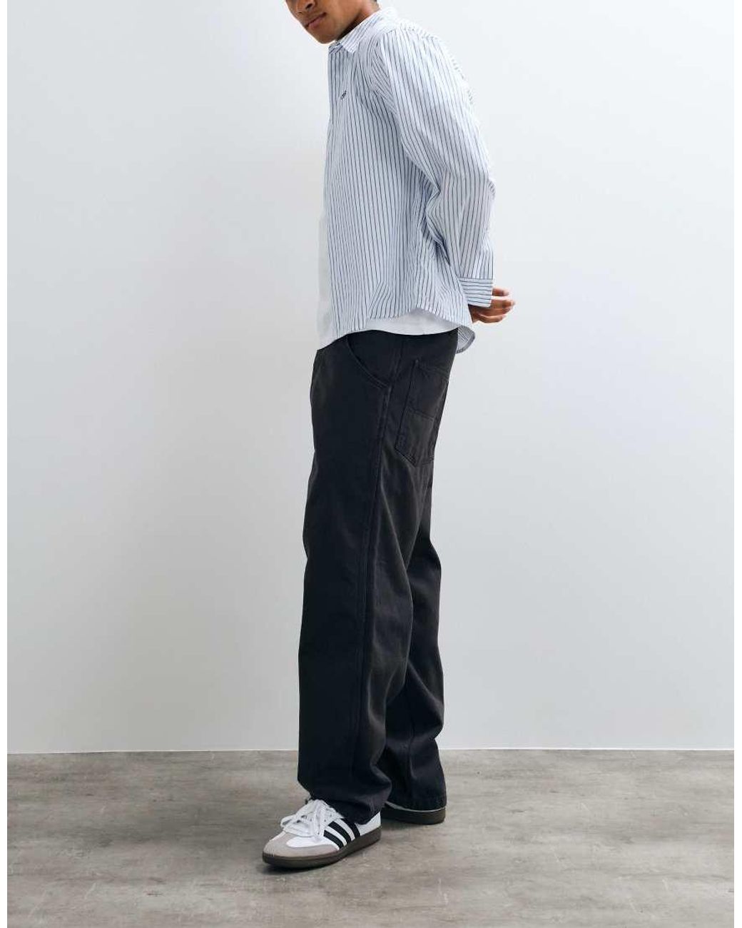 Stan Ray Blue Straight Leg Garage Trousers for men