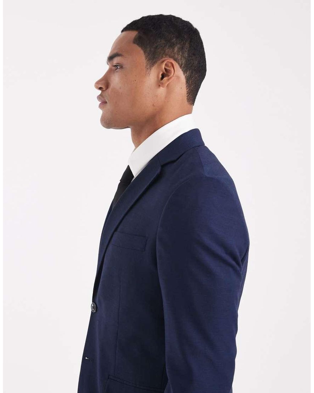 Jack & Jones Blue Super Slim Suit Jacket for men