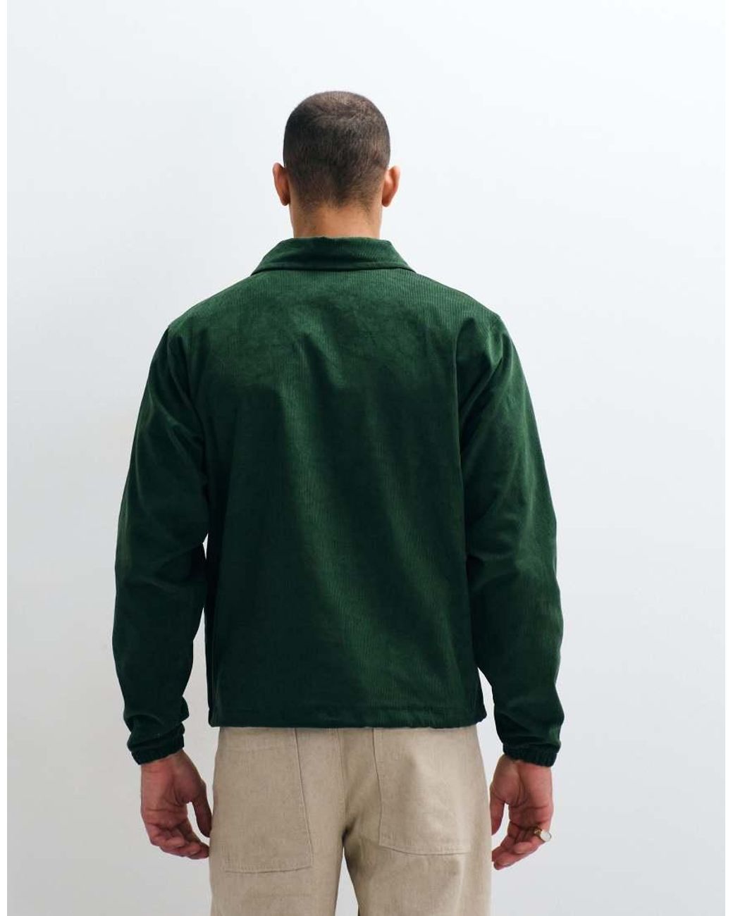 Nike Green Club Ncc Logo Cord Coach Jacket for men