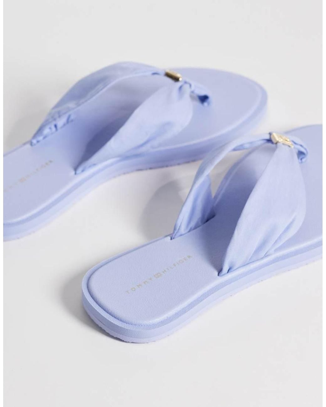 Tommy Hilfiger Blue Scandi Ruched Flip Flop