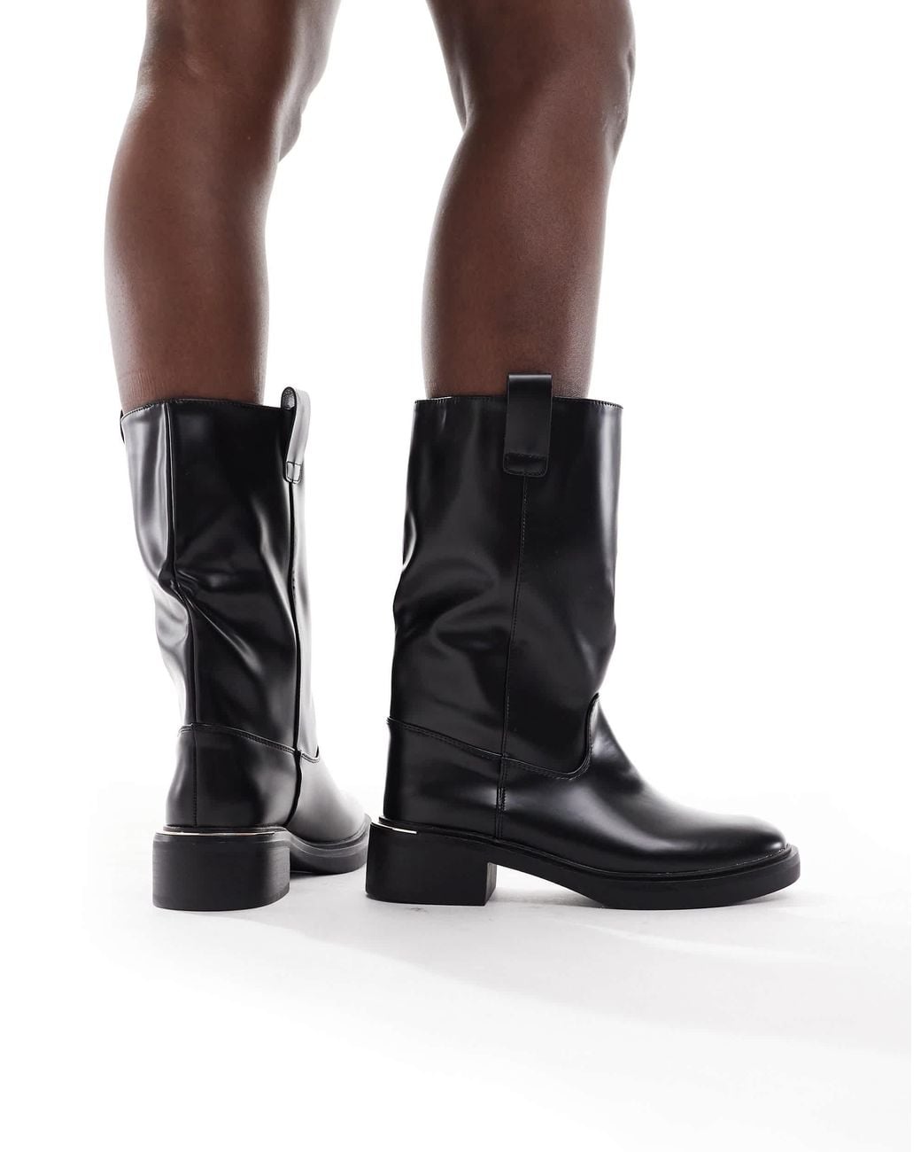 SEQWL Black Twix Short Pull On Boots