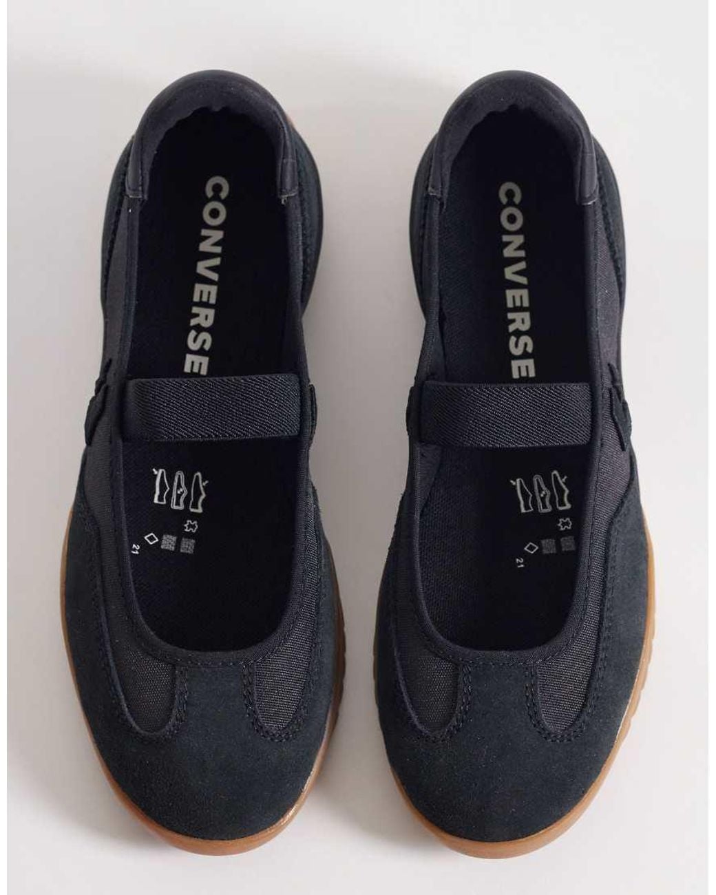 Converse Blue Run Star Ballet Flats