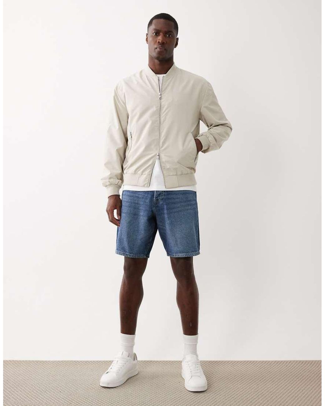 Only & Sons Natural Bomber Jacket for men