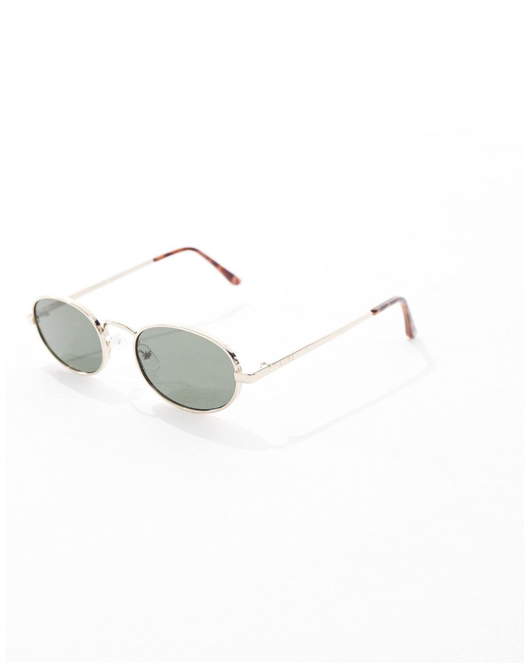 Aire Brown – regulus – sonnenbrille mit rundem metallgestell