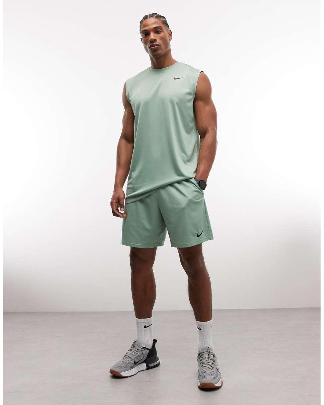 Nike Green Dri-Fit Flex 7 Inch Shorts for men