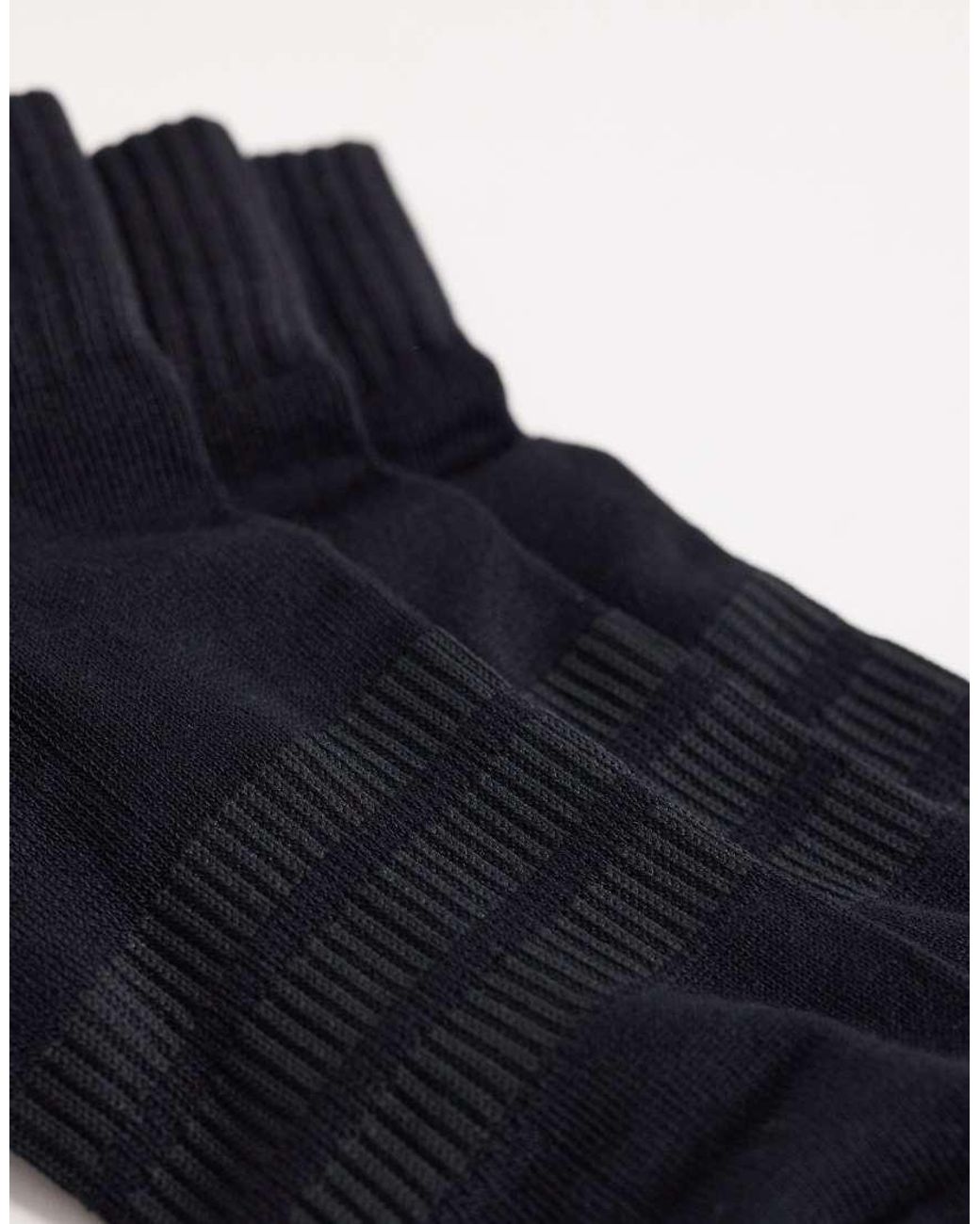Adidas Originals Blue Adidas Running Essentials 3 Pack Trainer Socks for men