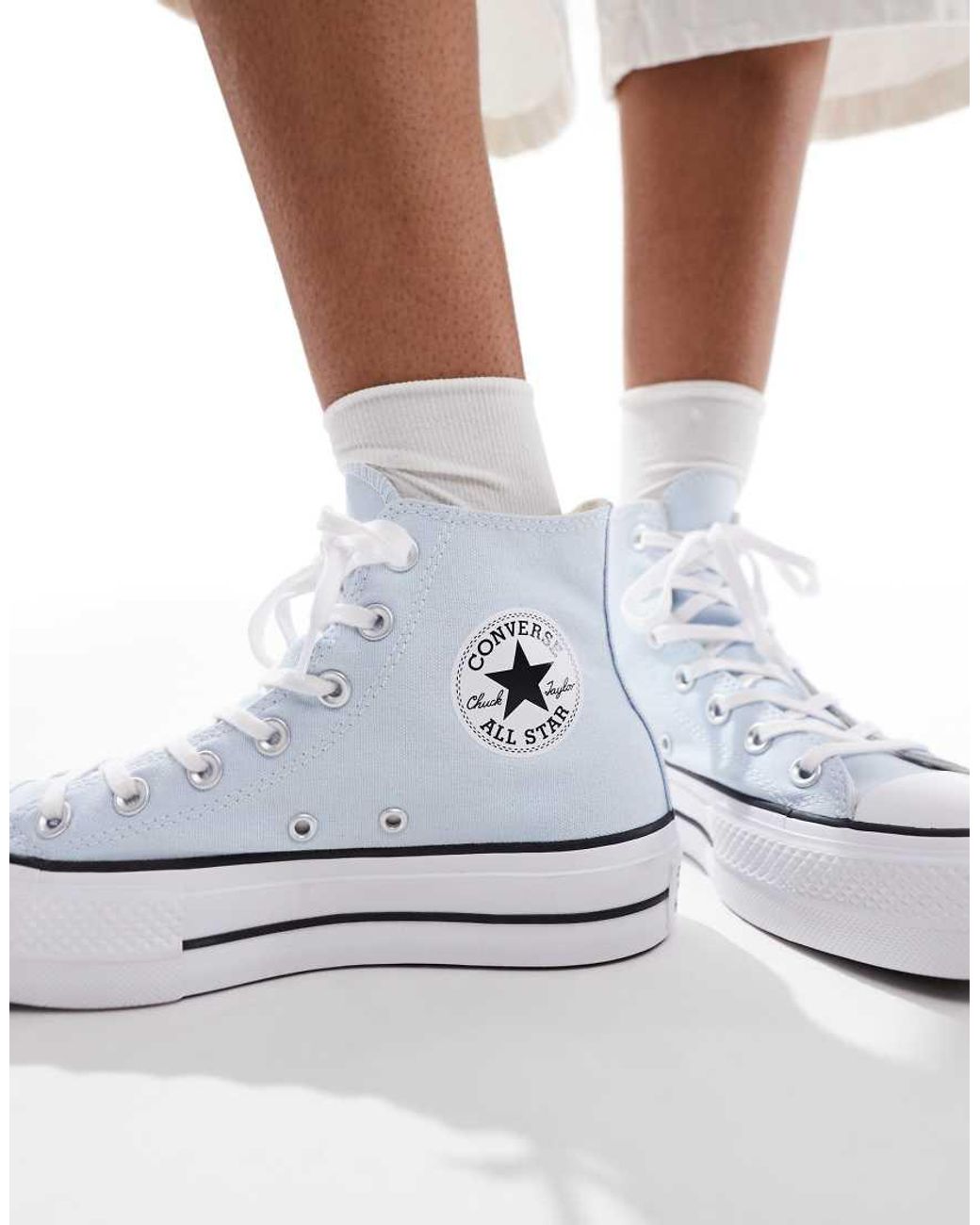Converse Gray Chuck Taylor All Stars Lift Hi Platform Trainers
