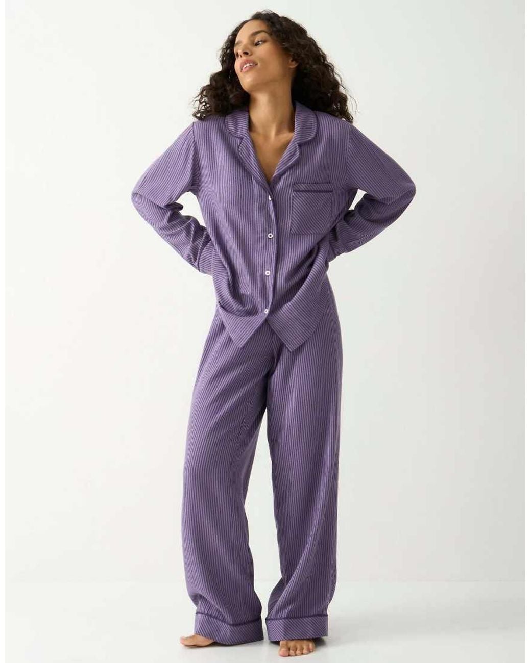 Stripe & Stare Purple Pyjama Bottoms