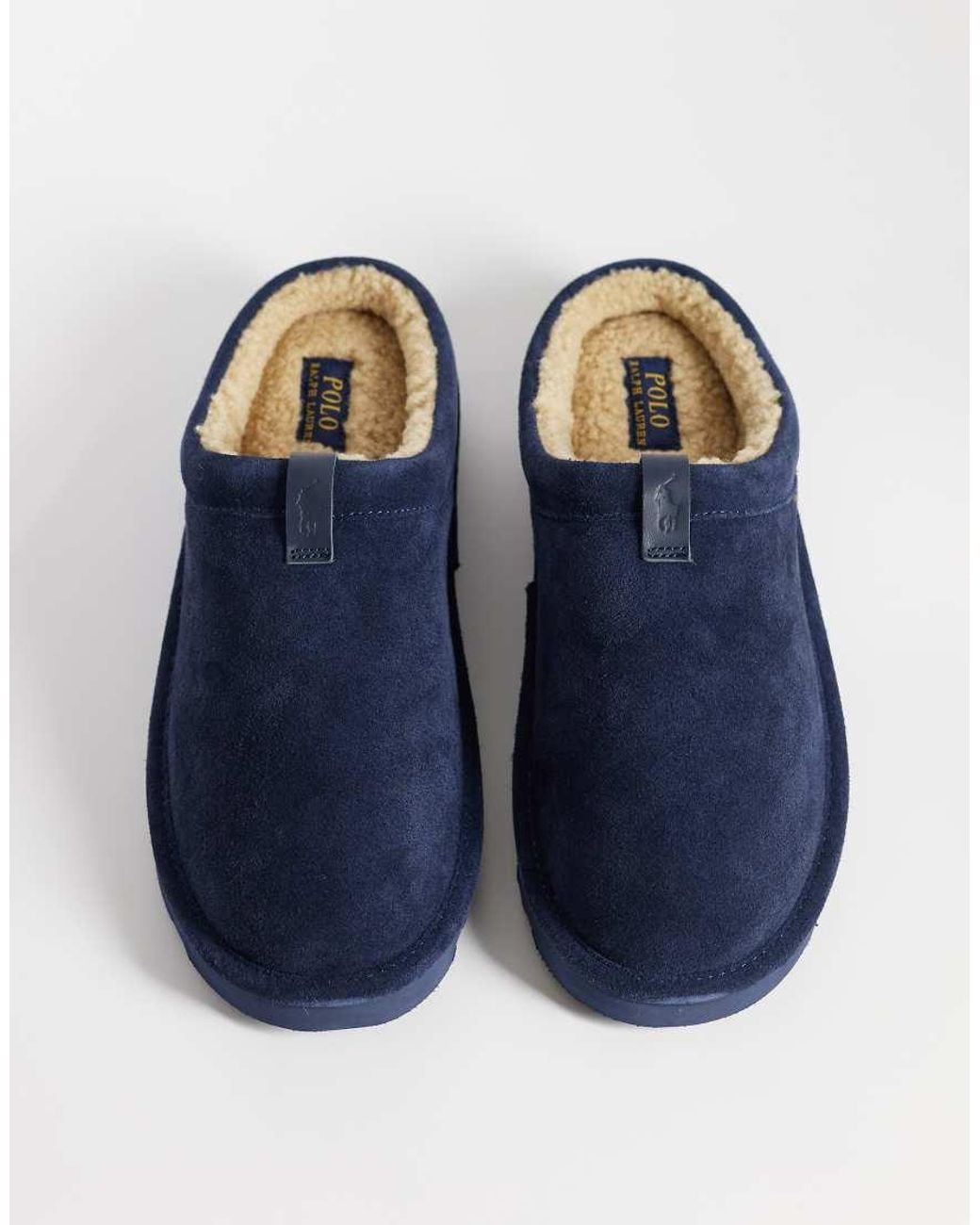 Polo Ralph Lauren Blue Reade Suede Clog Slipper for men