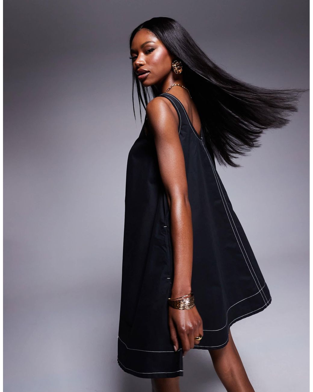 River Island Swing Mini Dress in Blue | Lyst