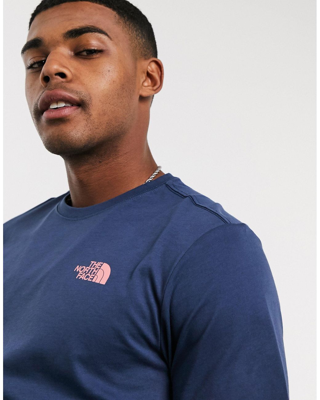 The North Face Cotton Stroke Mountain T-shirt in Blue for Men | Lyst  Australia