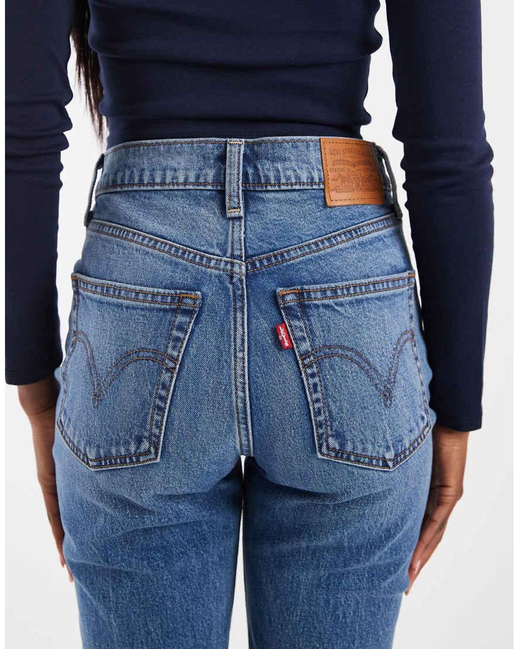 Levi's Blue Ribcage Slim Jeans