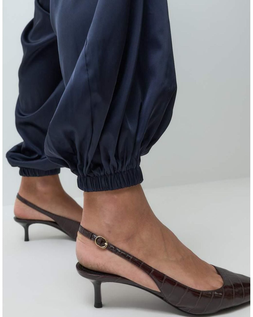Motel Blue Hestama Satin Baloon Trouser