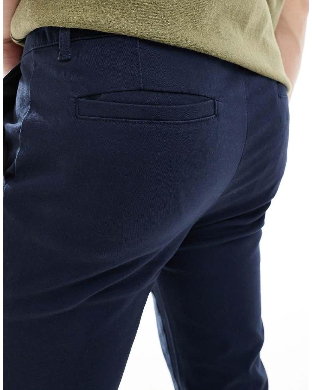 ASOS Blue Skinny Fit Chinos for men