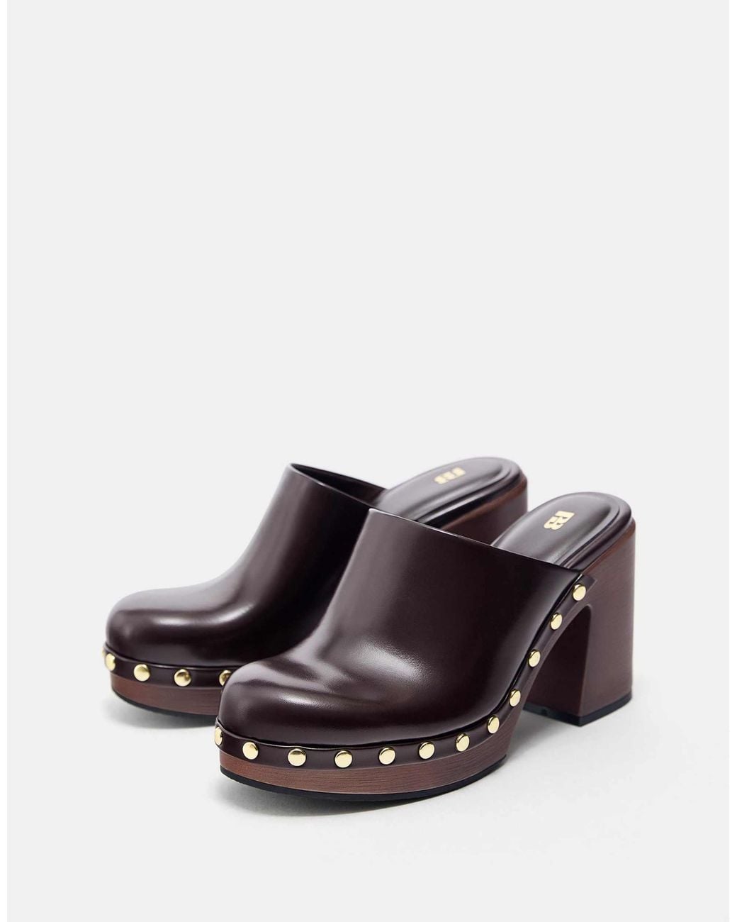 Pull&Bear Brown – clogs