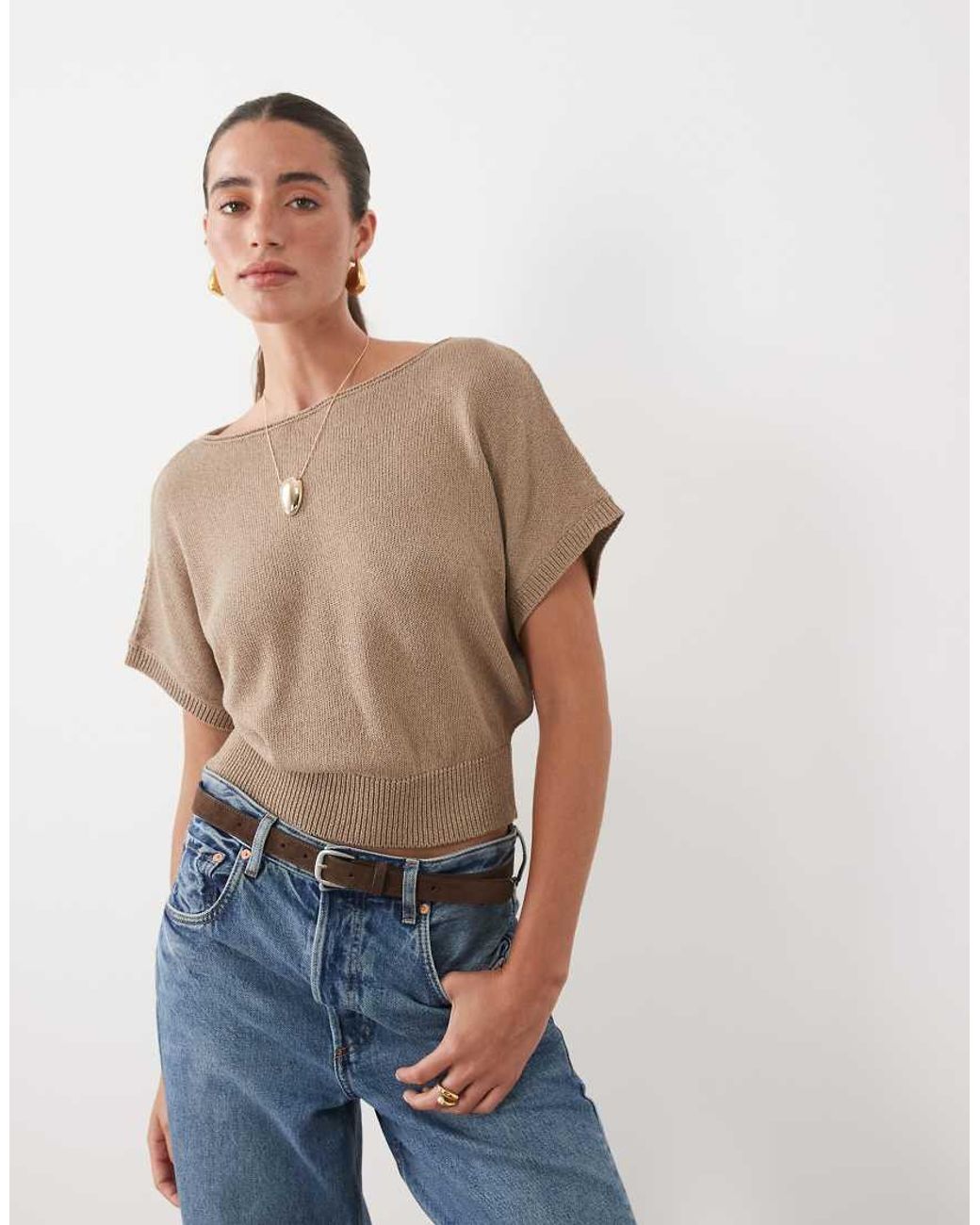 ASOS Brown Knitted Jumper
