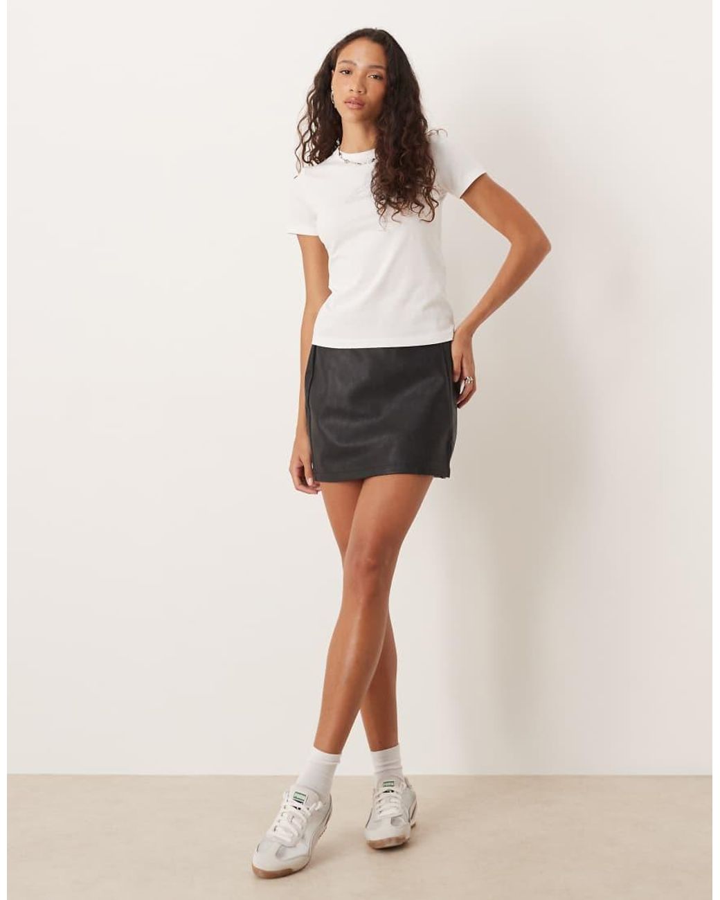 JJXX White Gigi T-shirt With Rhinestone Print