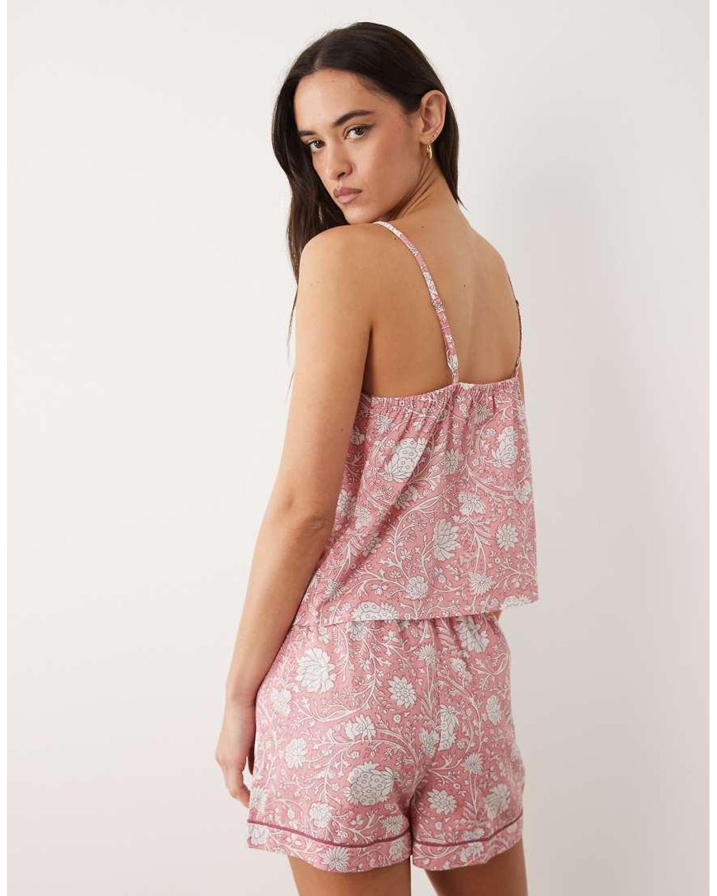 Mango Pink Teen Cami And Short Pajama Set
