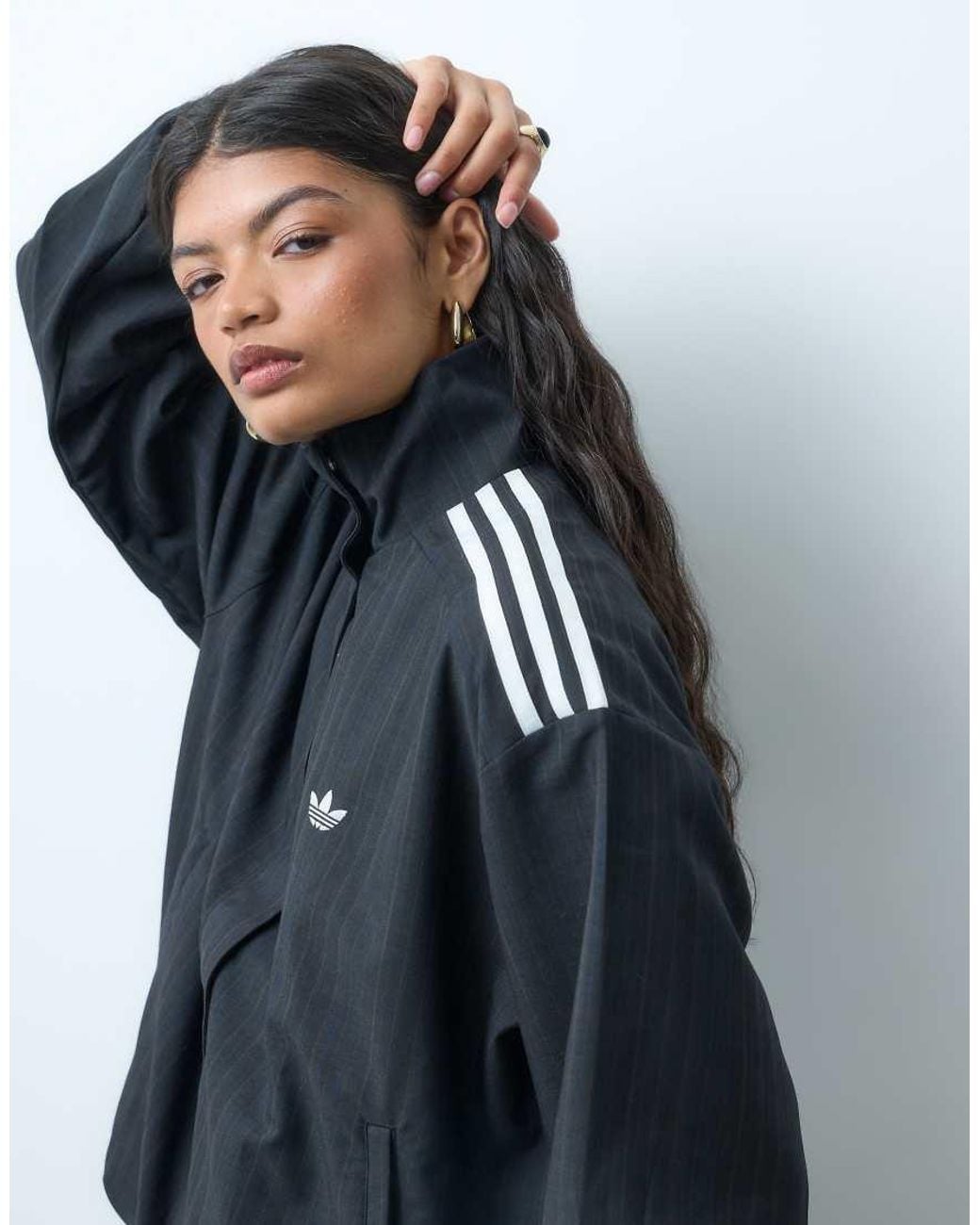 Adidas Originals Blue Firebird Blousy Check Track Top